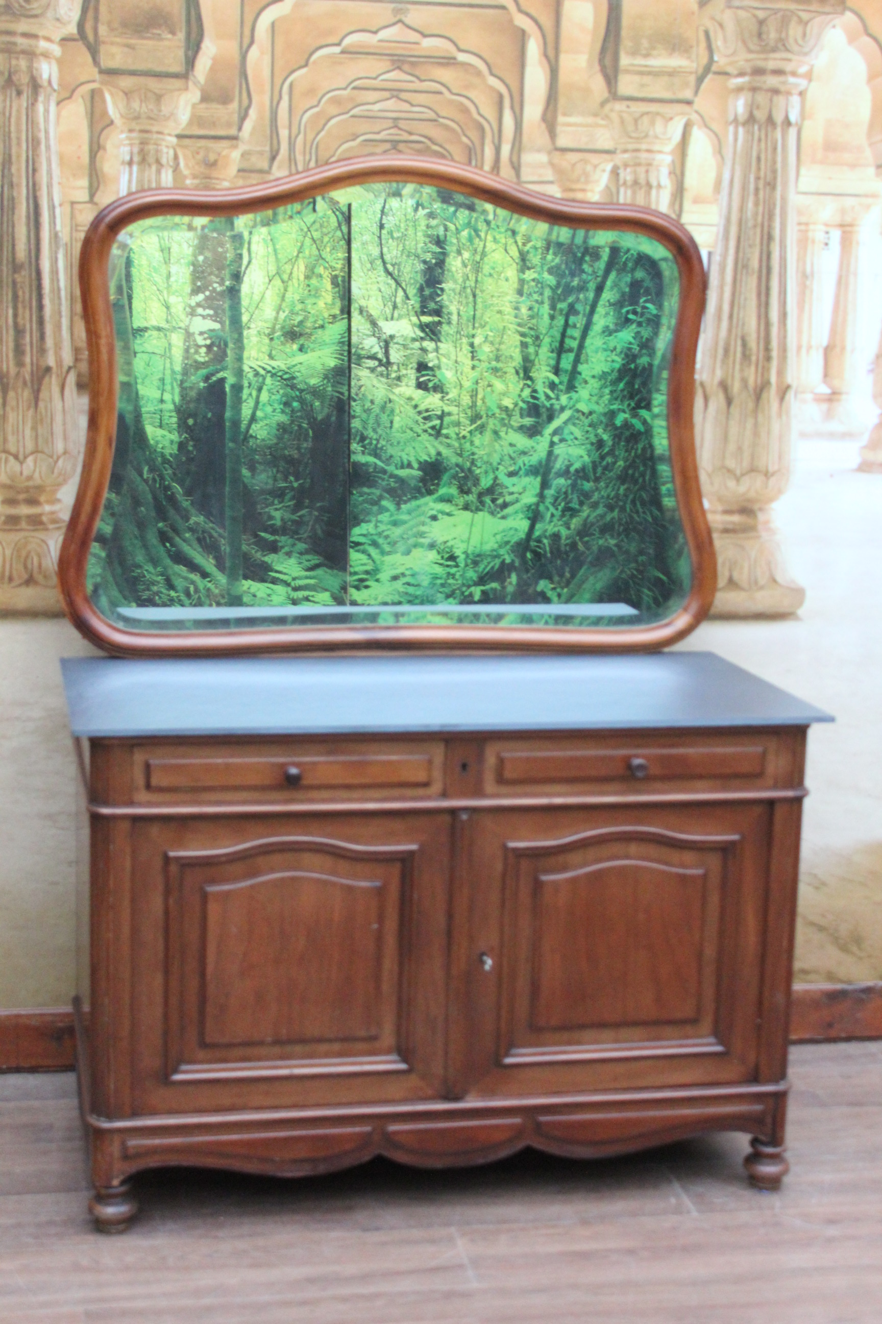 Biedermeier Spiegel Kommode