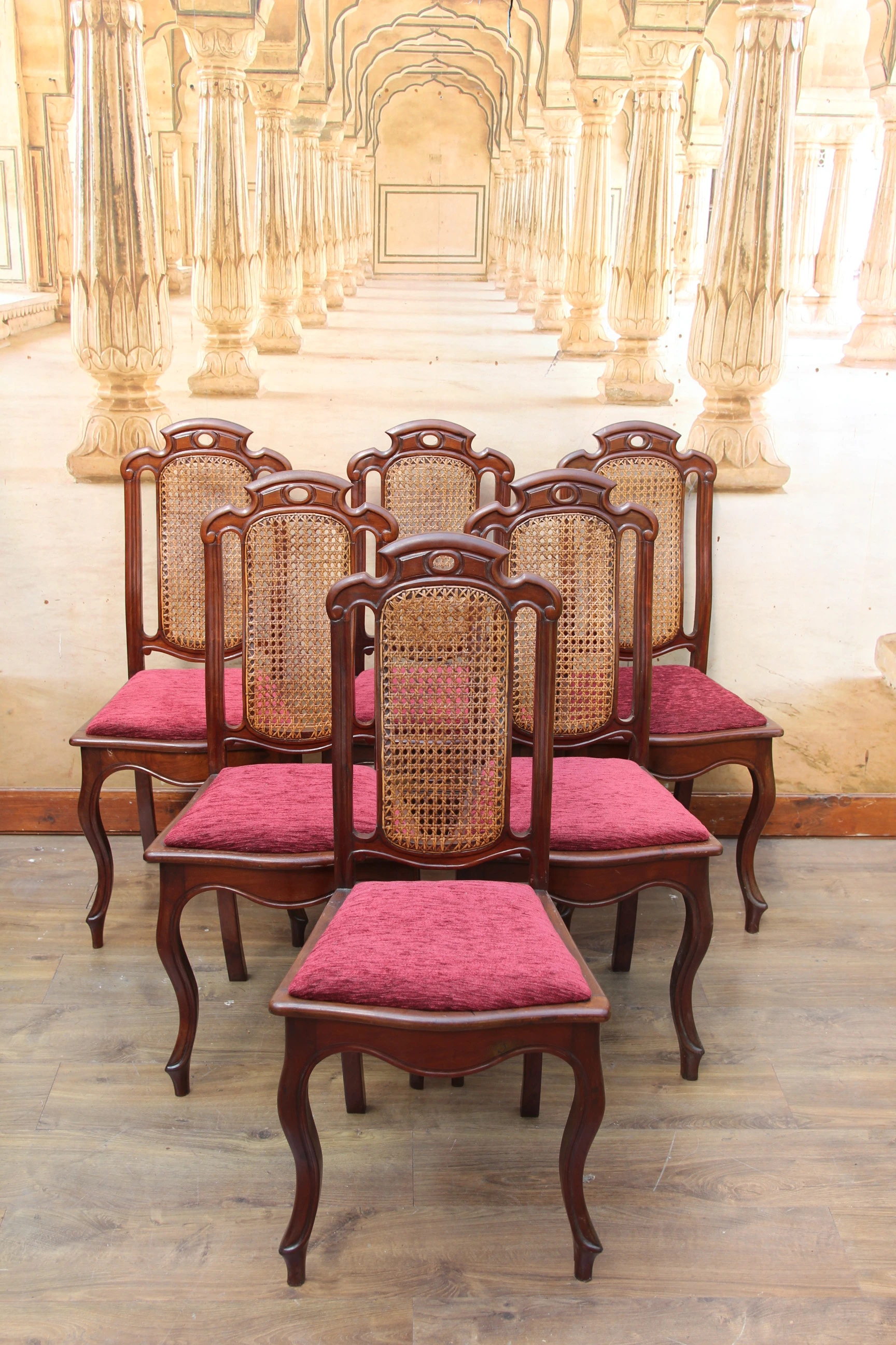 6 Biedermeier Stühle - Hochlehner