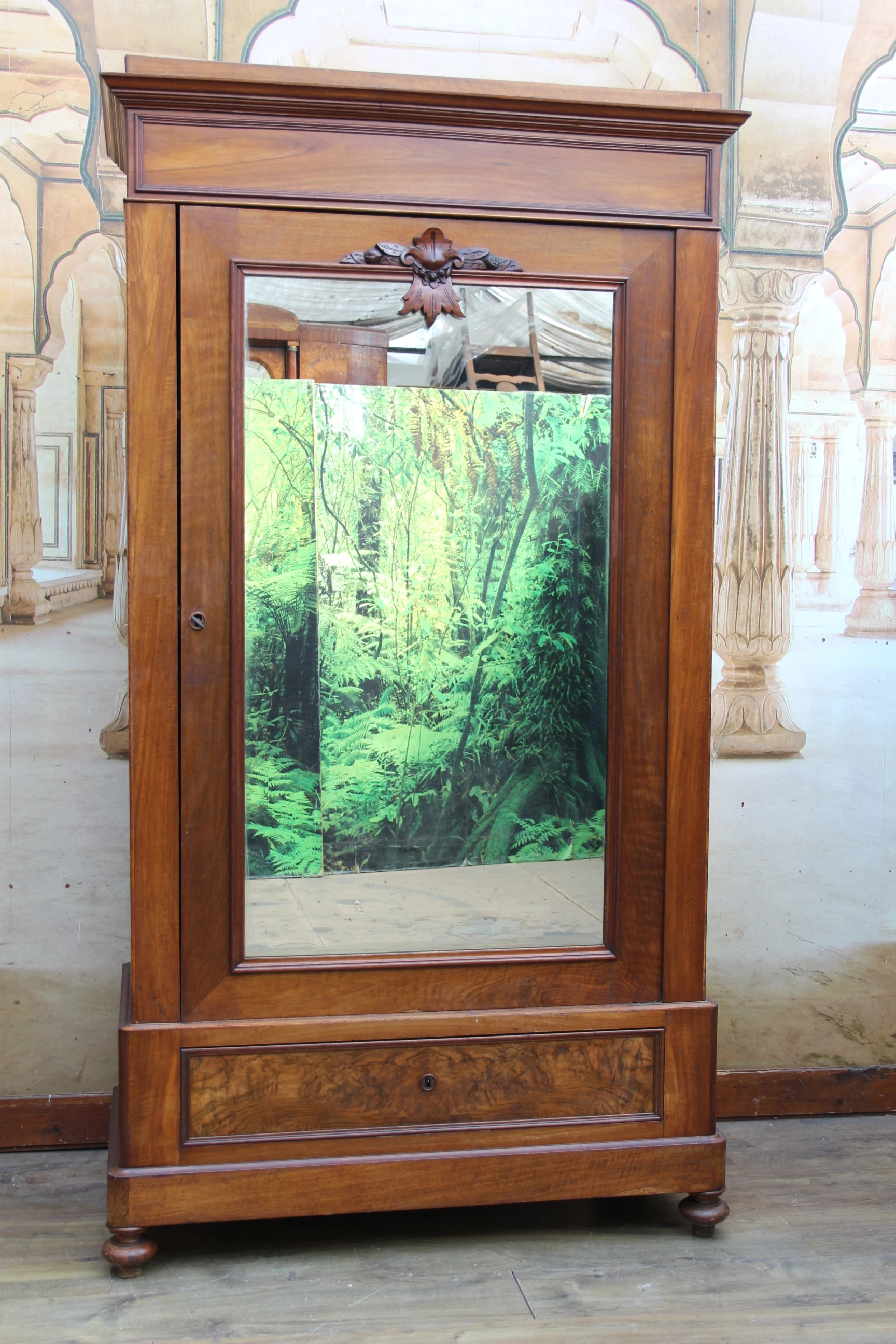 Biedermeier Wäscheschrank