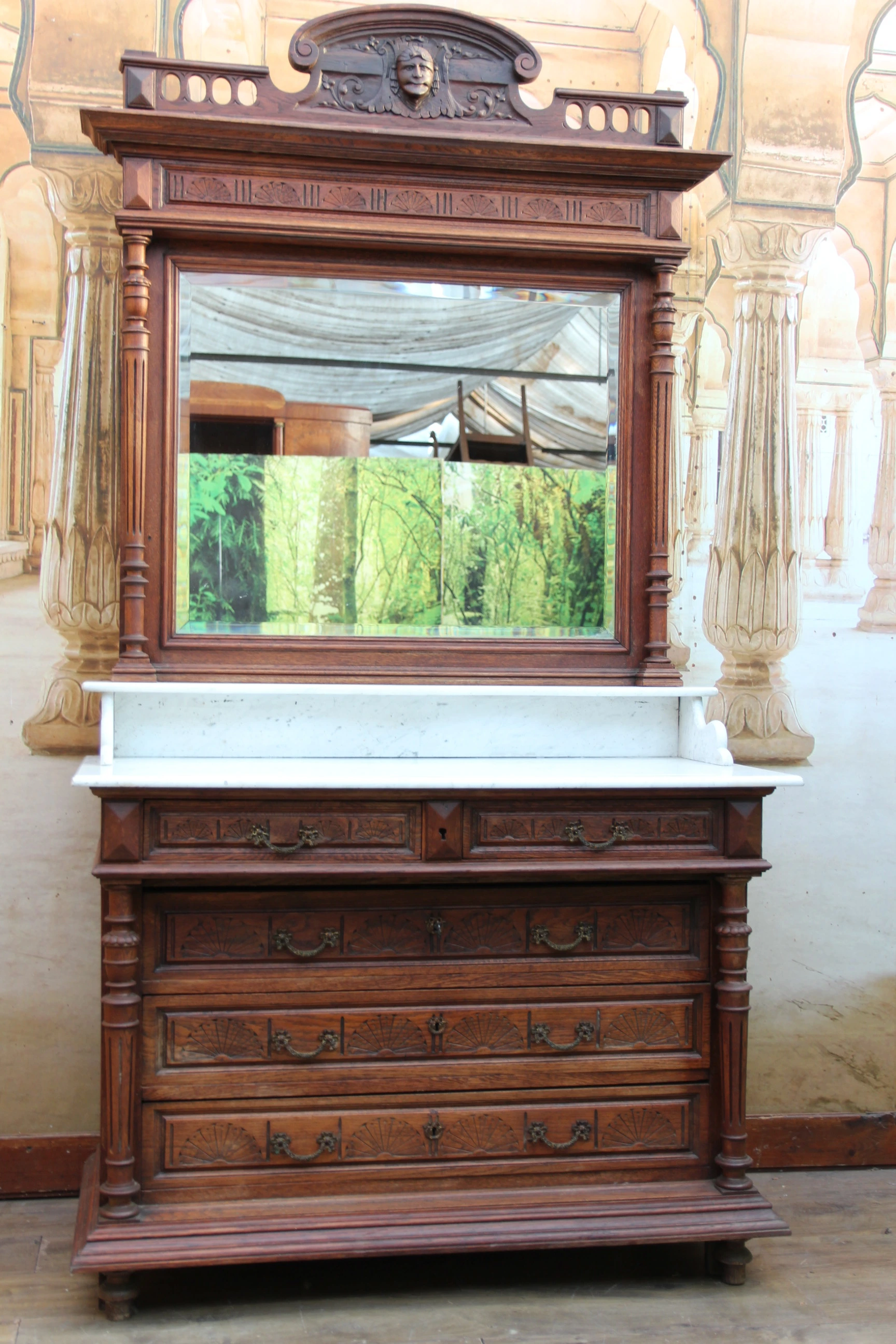 Gründerzeit Spiegel Kommode